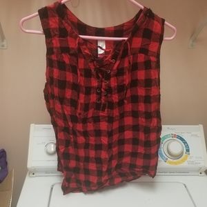 Plaid tank top